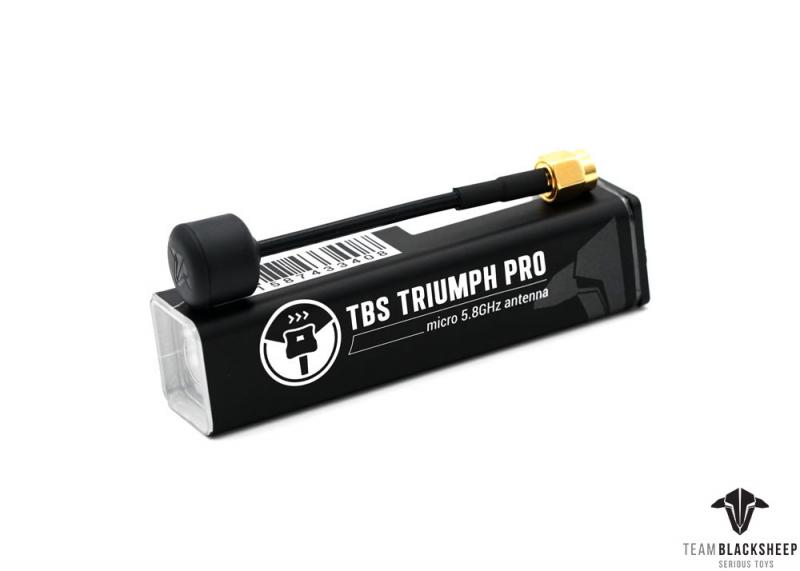 TBS (Team BlackSheep) Triumph Pro 5.8GHz RHCP PRO Yüksek Kazançlı 5.8GHz FPV Drone Anteni (Ultra Compact Stubby)