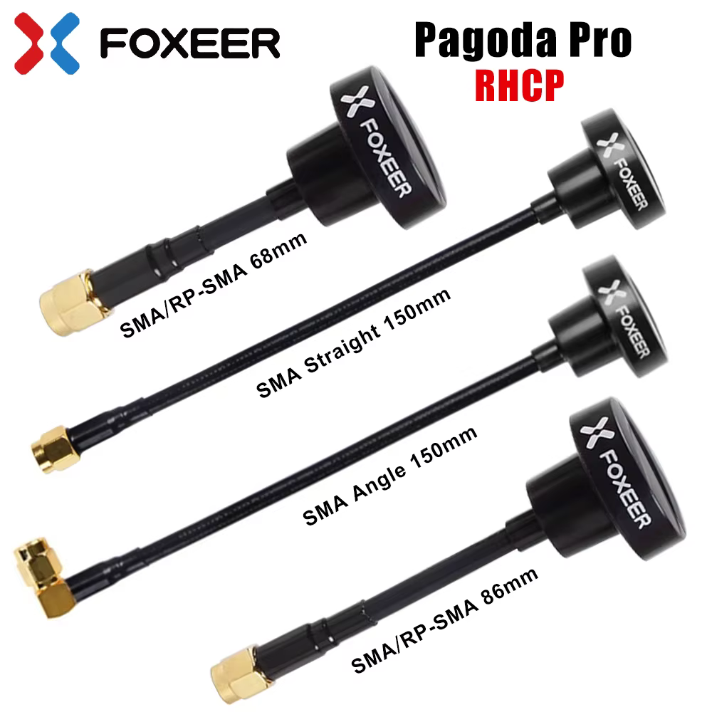 Foxeer Matchstick 5.8GHz Carbon V2 Yüksek Kazançlı 5.8GHz FPV Drone Anteni (Carbon Fiber Tube)