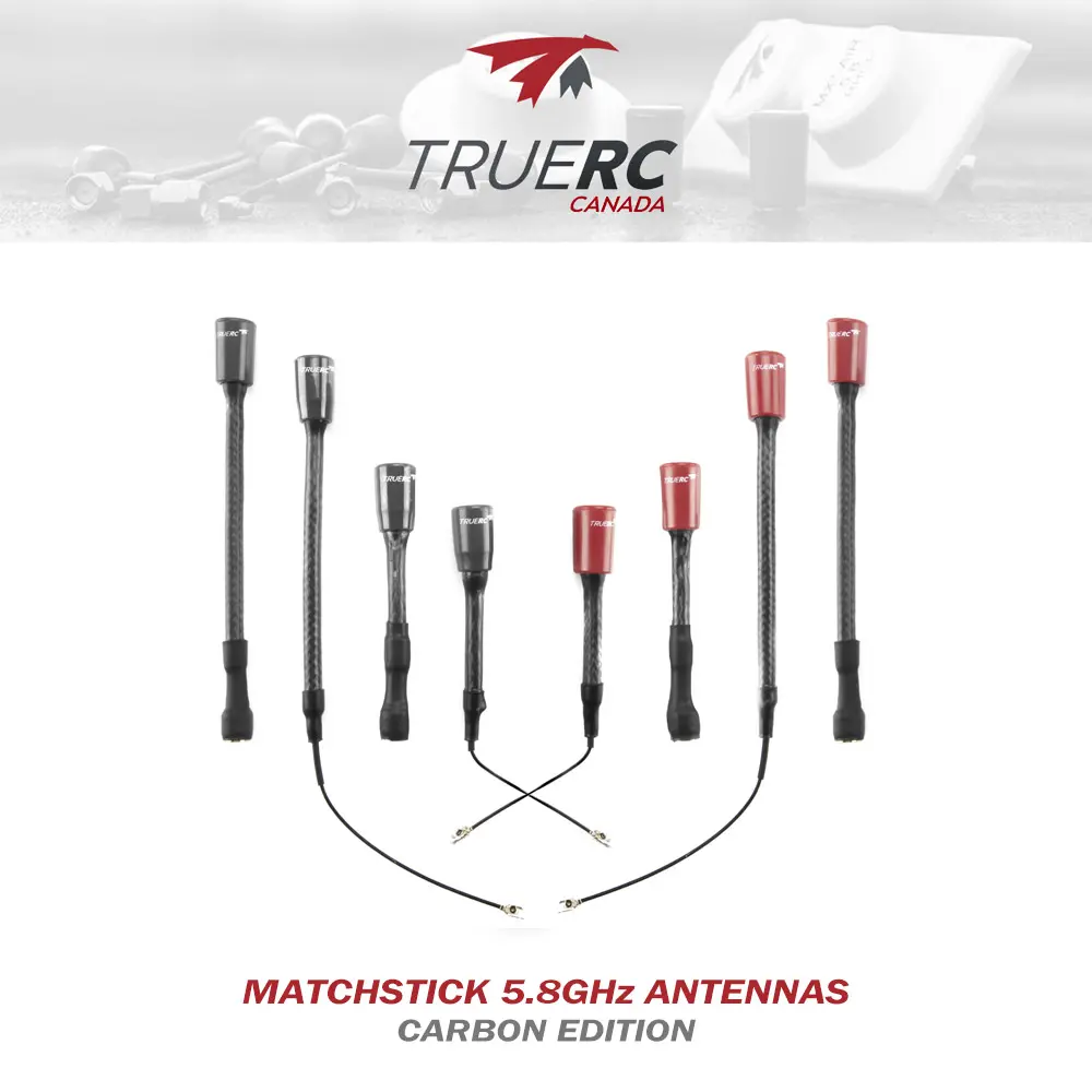 RushFPV Matchstick 5.8GHz Carbon V3 Yüksek Kazançlı 5.8GHz FPV Drone Anteni (Carbon Fiber Tube)