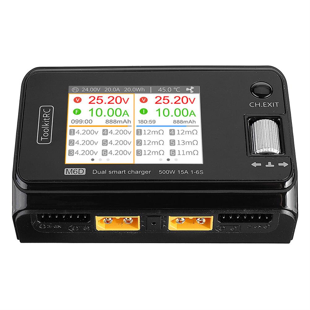 CNHL M6D Dual Smart Charger 500W V2 Akıllı Dengeleyici LiPo Şarj Cihazı (USB Fast Charge)