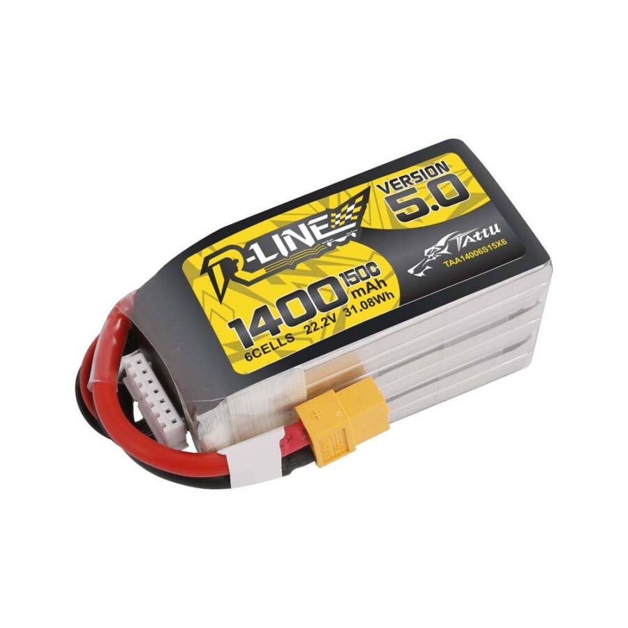 ToolkitRC R-Line Version 5.0 1400mAh 6S 150C V3 Yüksek Deşarjlı LiPo Drone Bataryası (XT60 Plug)