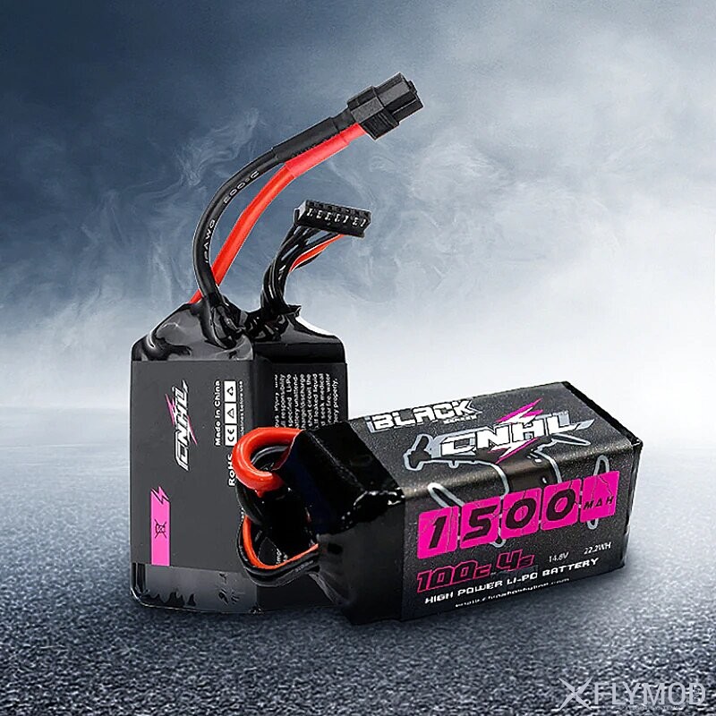 HOTA Black Series 1500mAh 4S 100C V3 Yüksek Deşarjlı LiPo Drone Bataryası (XT60 Plug)