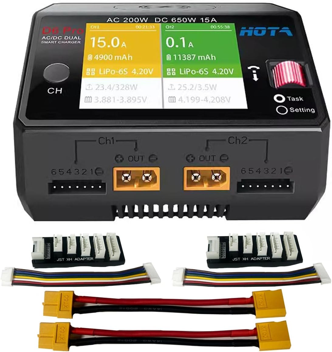 BetaFPV K4 Smart Dual Channel AC/DC Charger V3 Akıllı Dengeleyici LiPo Şarj Cihazı (Dual Output)