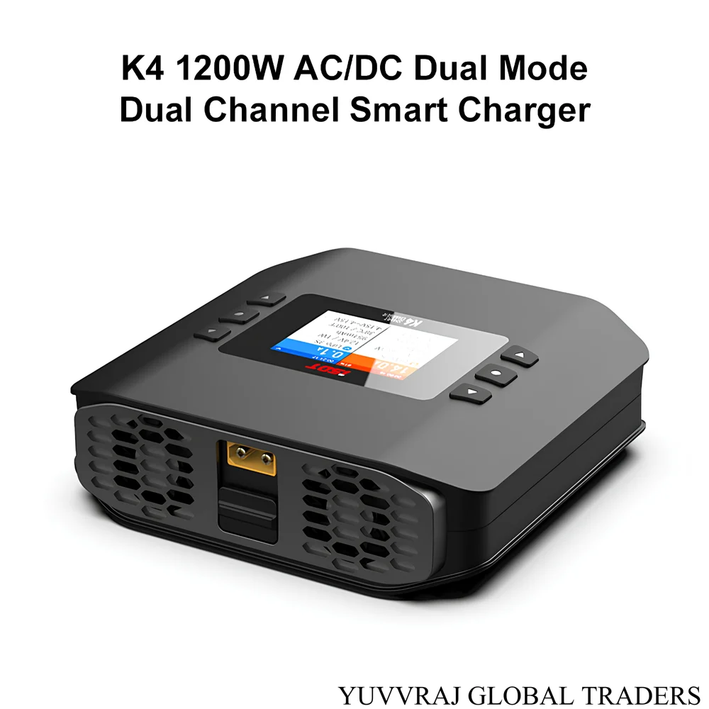 ToolkitRC K4 Smart Dual Channel AC/DC Charger V4 Akıllı Dengeleyici LiPo Şarj Cihazı (Dual Output)
