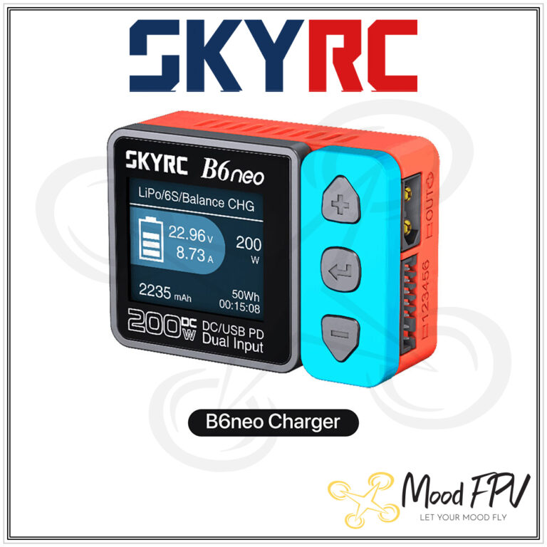 SkyRC 608AC Smart Pocket Charger 200W V7 Akıllı Dengeleyici LiPo Şarj Cihazı (Detachable Power Supply)