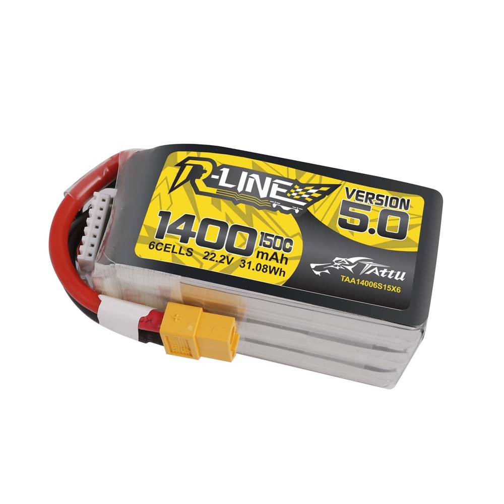 Ovonic R-Line Version 5.0 1400mAh 6S 150C V8 Yüksek Deşarjlı LiPo Drone Bataryası (XT60 Plug)