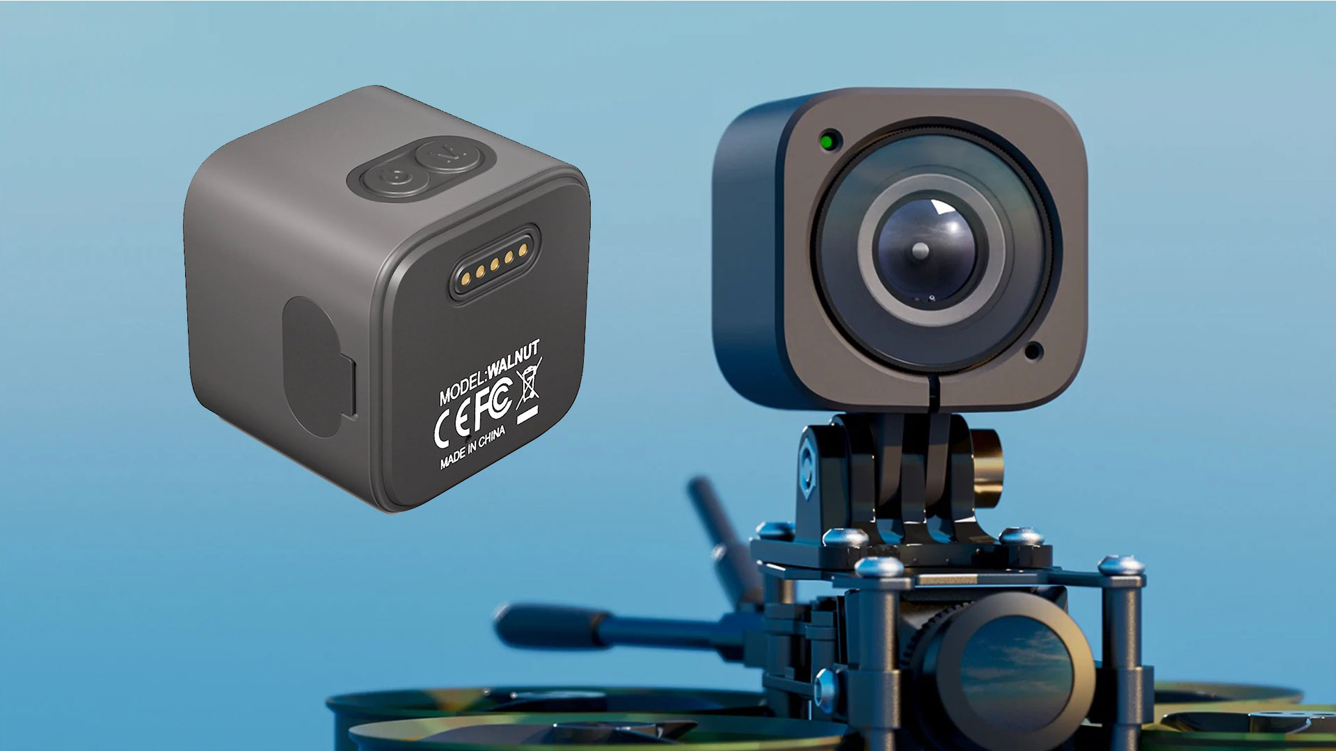 Caddx Thumb Pro 4K Action V4 Ultra Hafif 4K HD Aksiyon Kamerası (Ultra Lightweight 16g)