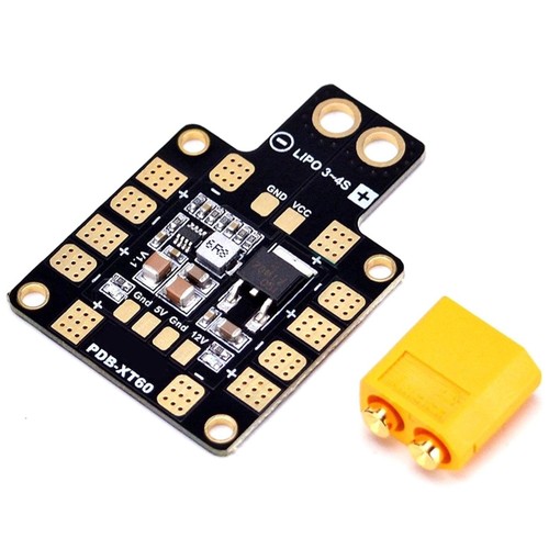 Caddx PDB-XT60 Dual BEC V5 Voltaj Düşürücü Regülatör Modülü (XT60 Direct Solder)