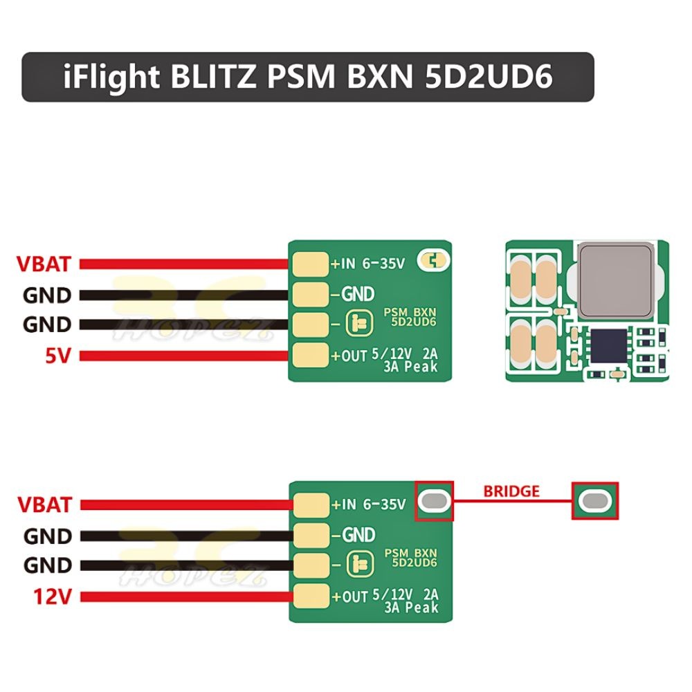 iFlight Buck-Boost  12V 2A V5 Güç Dağıtım ve Voltaj Regülatör Modülü (Regulated Output)