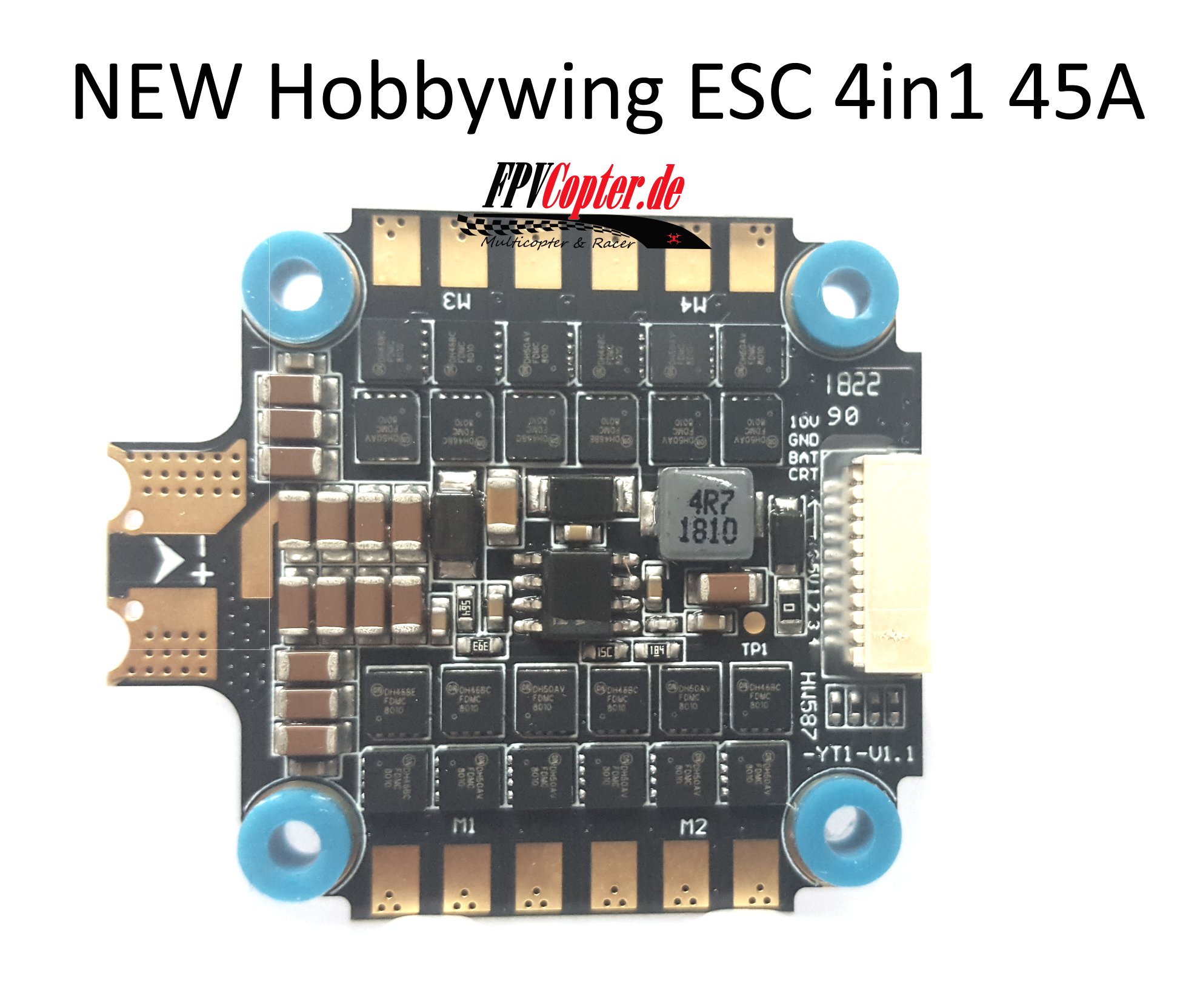 Hobbywing Single 32Bit 45A V5 4'ü 1 Arada Fırçasız ESC Sürücü (Single Arm)