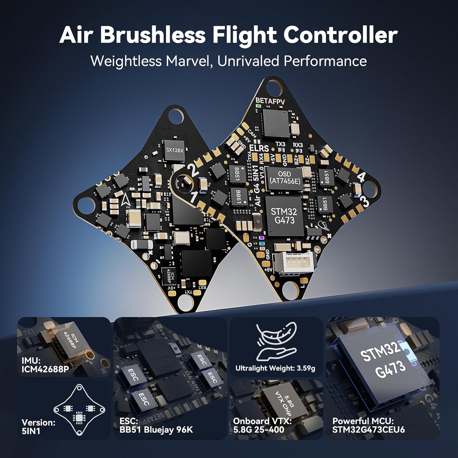 iFlight G473 High Performance PRO FPV Uçuş Kontrol Kartı (20x20mm / 30.5x30.5mm)