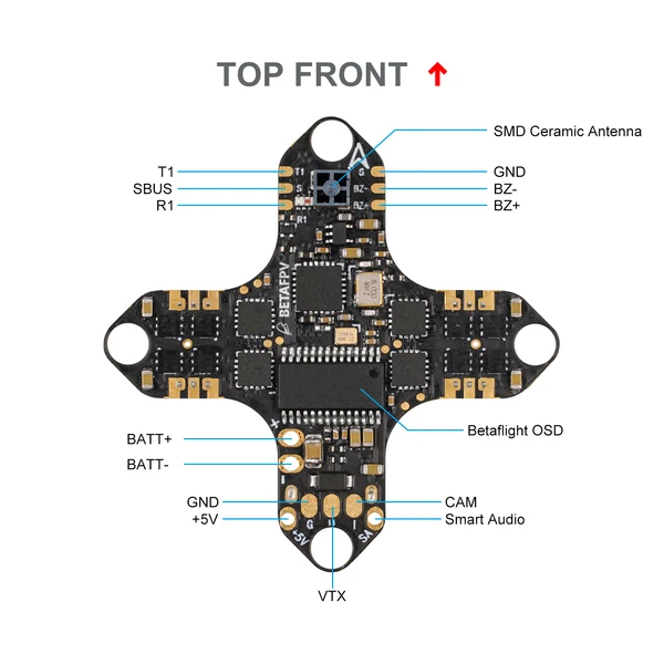 BetaFPV G473 High Performance V4 FPV Uçuş Kontrol Kartı (20x20mm / 30.5x30.5mm)