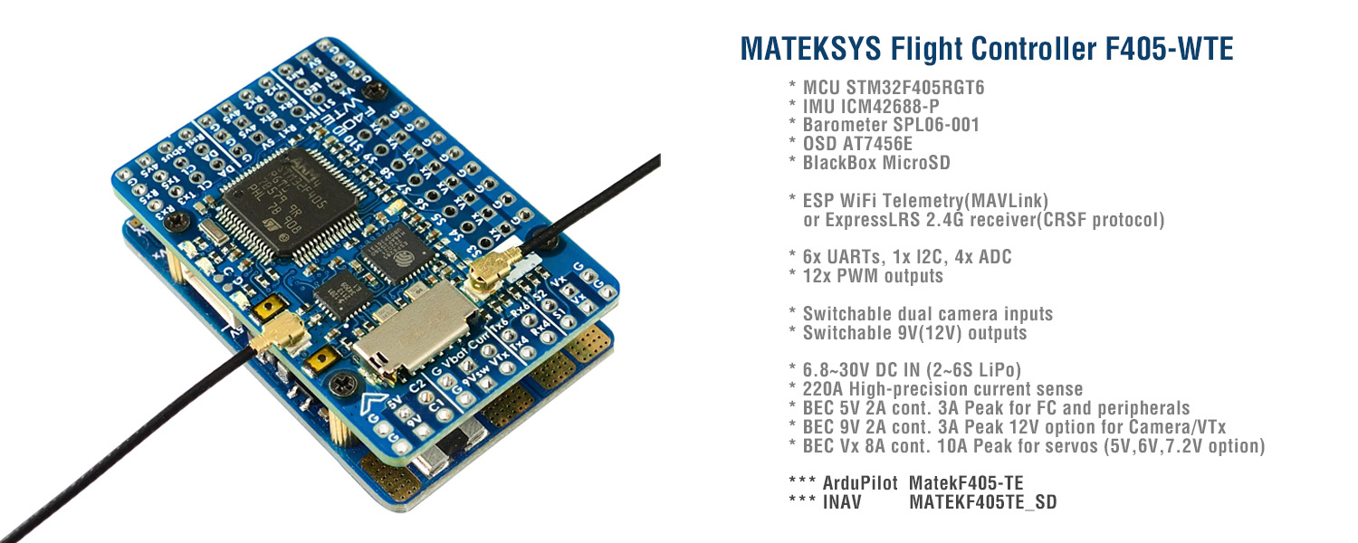 Matek Systems F405 V4 Master V6 FPV Uçuş Kontrol Kartı (30.5x30.5mm)