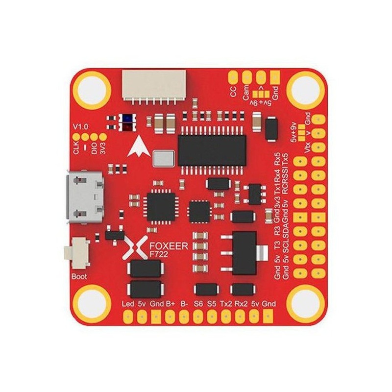 Foxeer F722 Dual Gyro Pro V6 FPV Uçuş Kontrol Kartı (30.5x30.5mm)