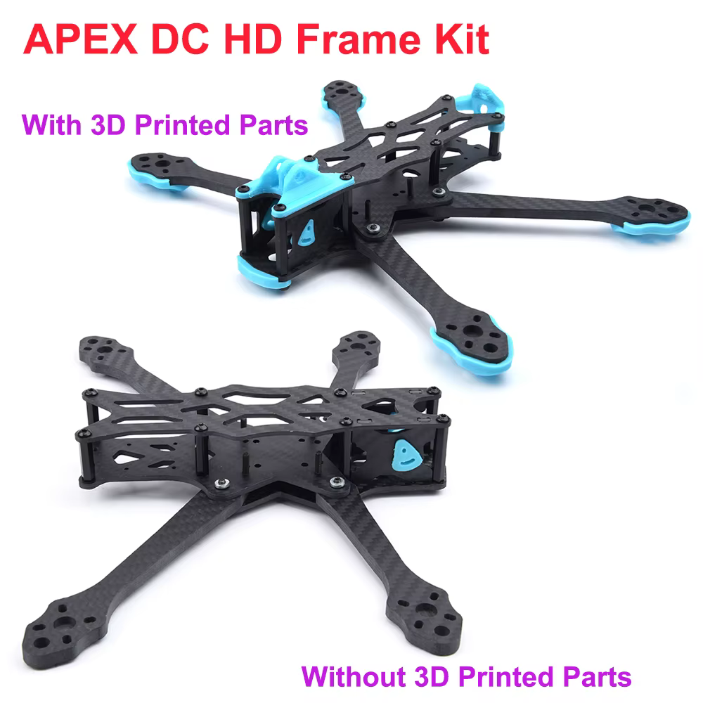 BetaFPV Apex 5-Inch Freestyle V4 Karbon Fiber FPV Drone Gövde Çerçeve Kiti (Arm Interlocking)