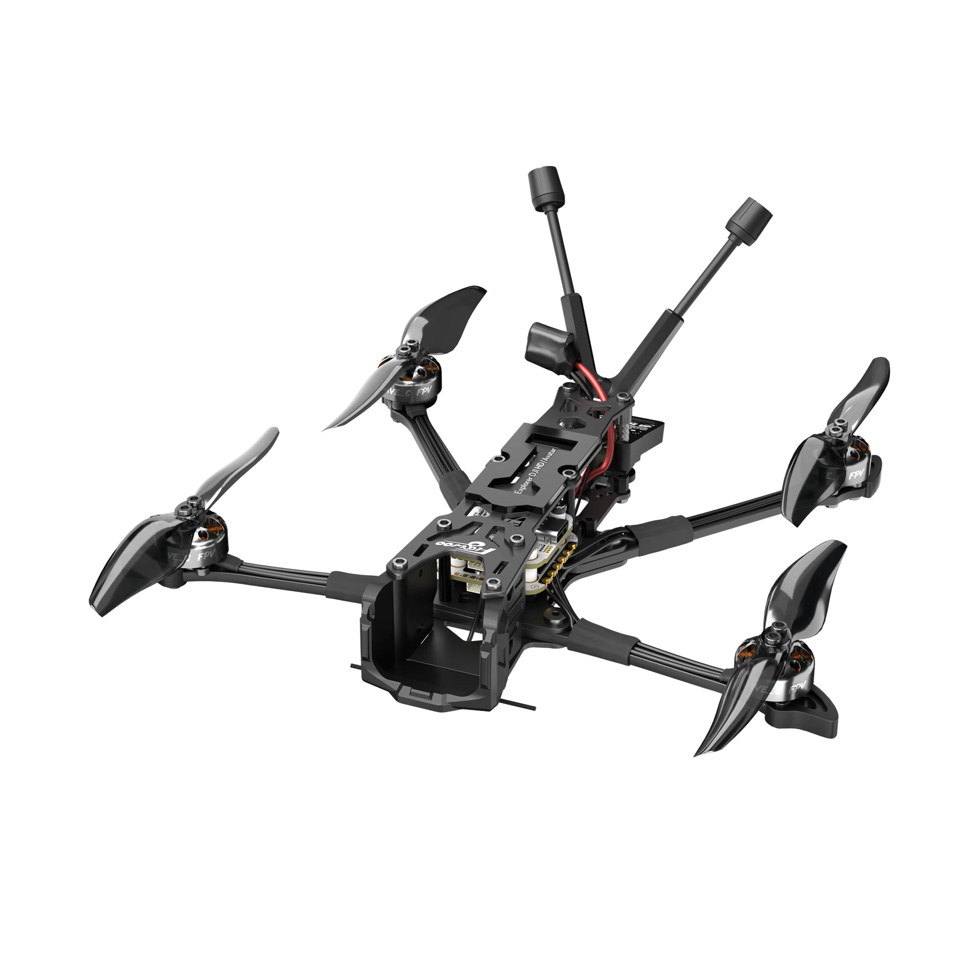 Lumenier Explorer LR 4 HD Long Range V4 Karbon Fiber FPV Drone Gövde Çerçeve Kiti (Sub250g Class)