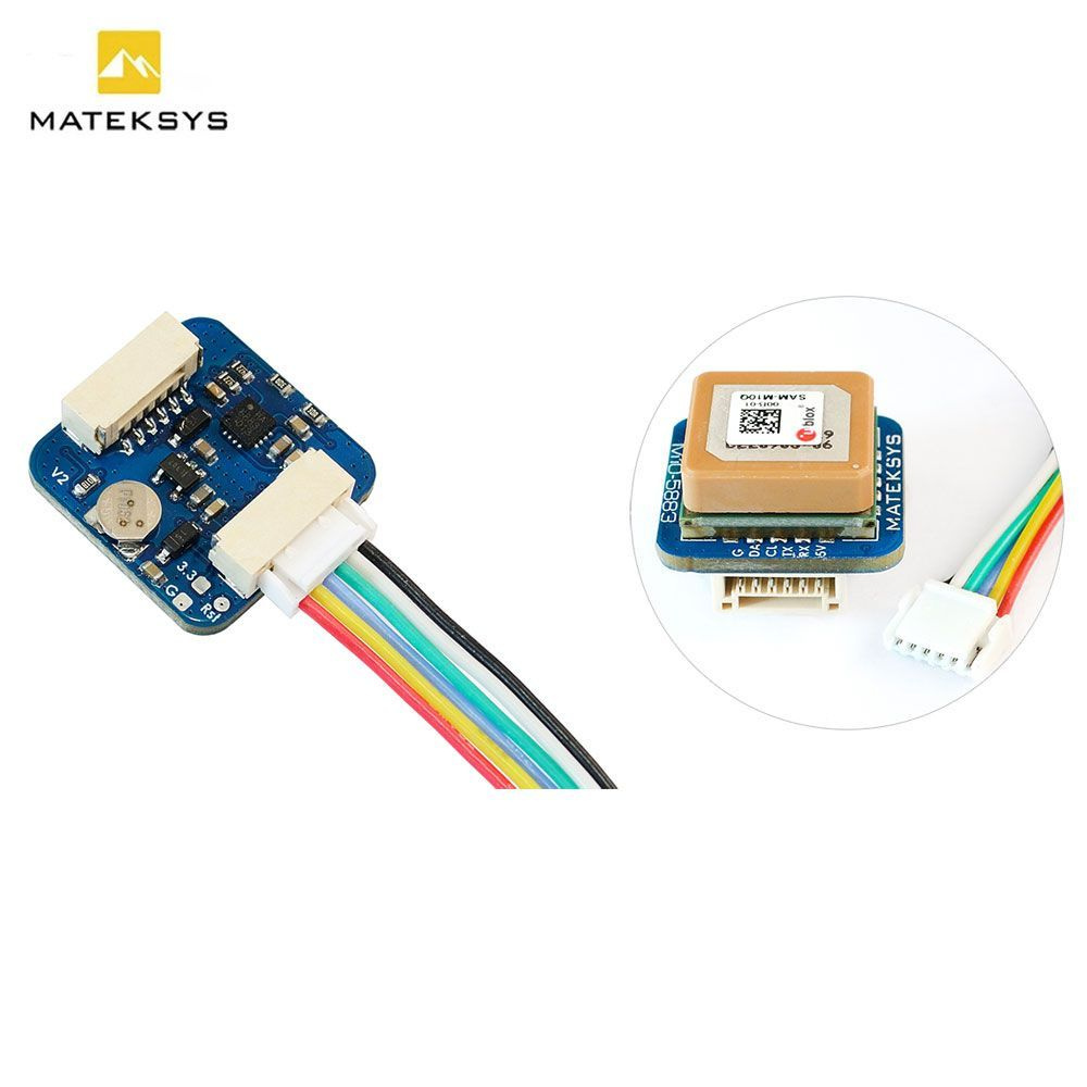 Matek Systems M10-5883 High Precision V5 Yüksek Hassasiyetli Drone GPS ve Pusula Modülü (QMC5883L Compass)