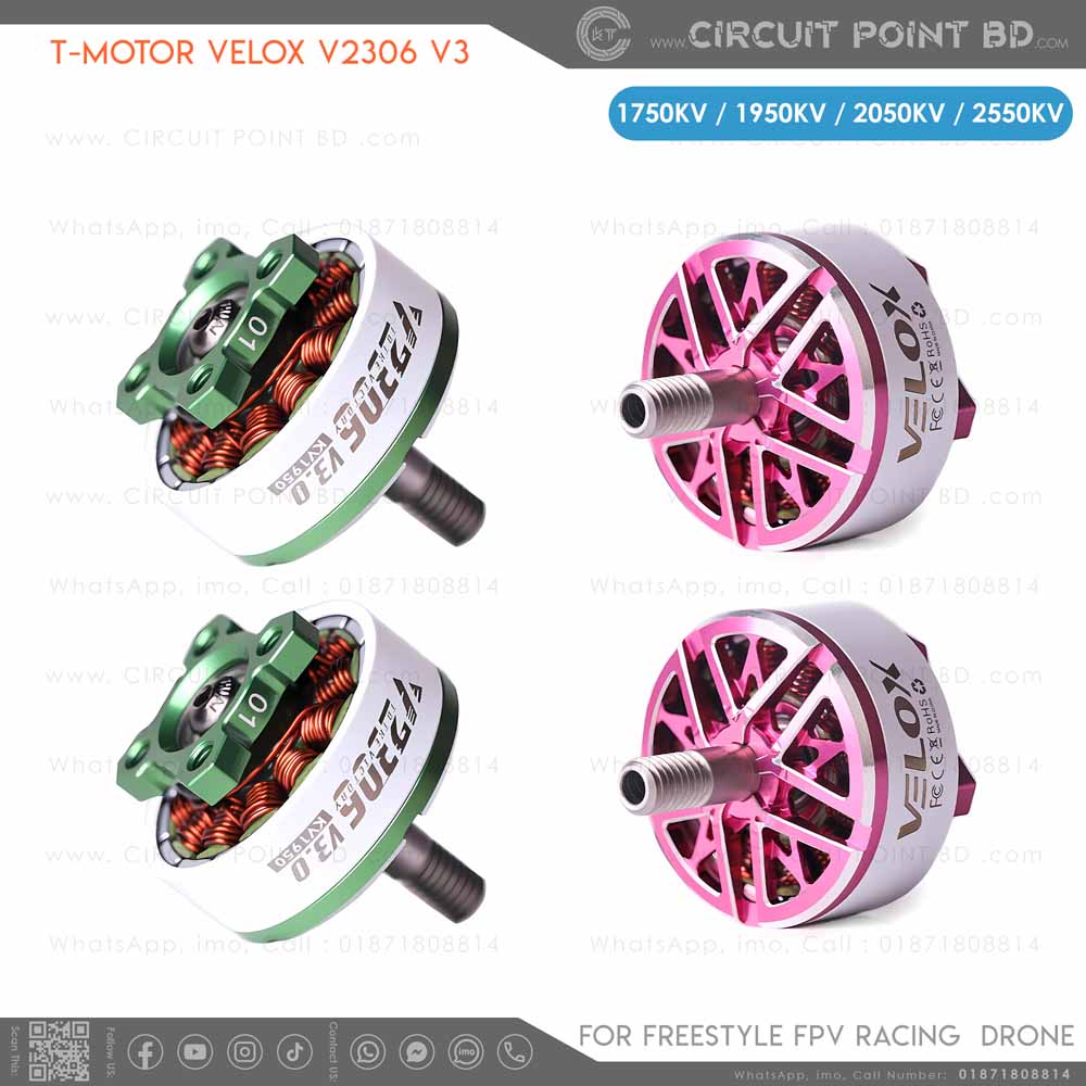 iFlight Velox V3 2207 V2 Fırçasız FPV Drone Motoru (1950KV)