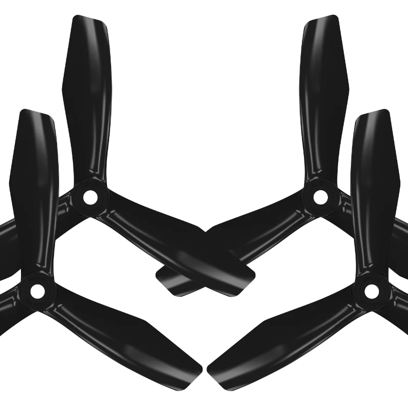 Master Airscrew Foldable 1045 PRO 3 Kanatlı Dayanıklı FPV Drone Pervanesi (Carbon Black - 4'lü Set)