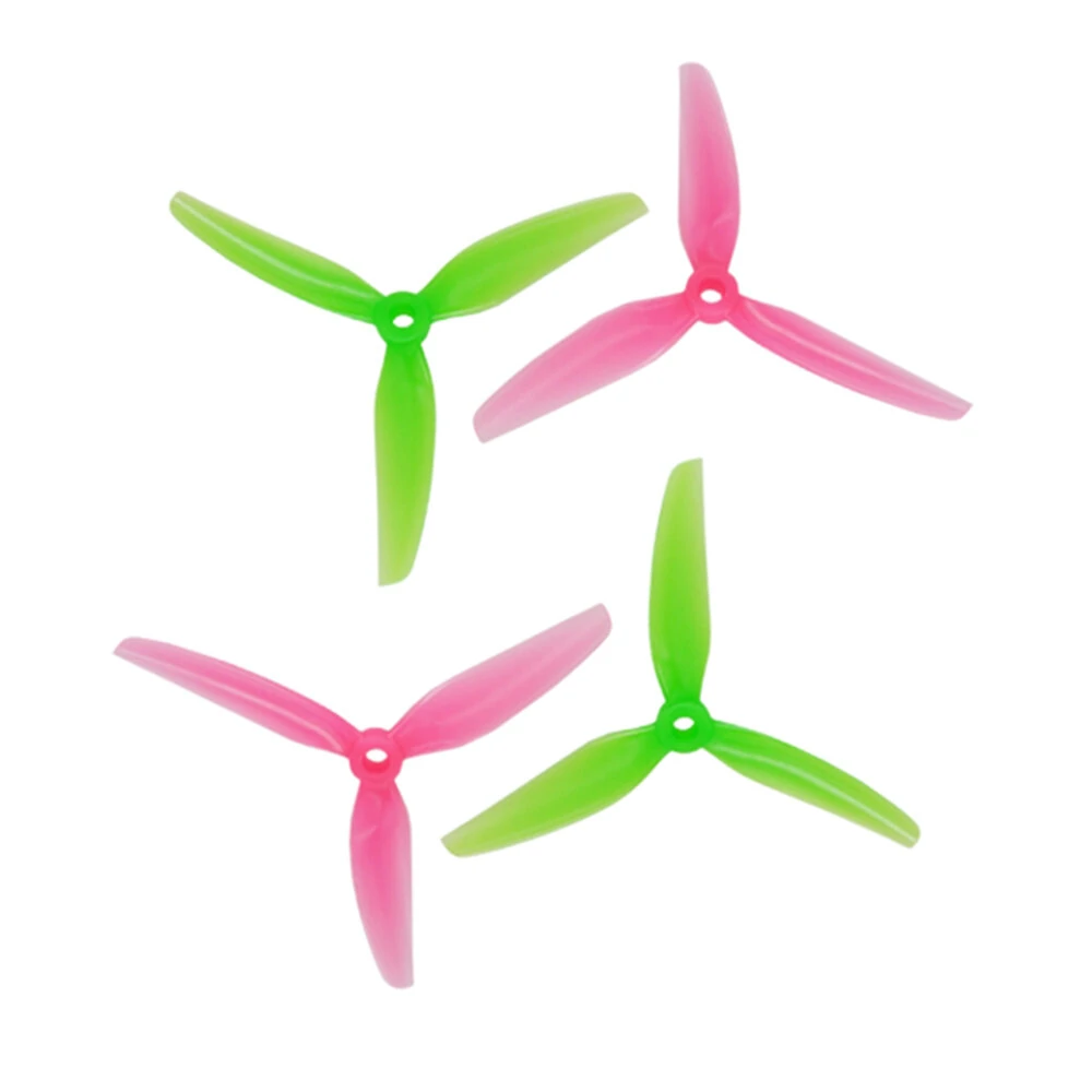 HQProp Ethix S3 Watermelon V2 3 Kanatlı Dayanıklı FPV Drone Pervanesi (Watermelon Pink/Green - 4'lü Set)