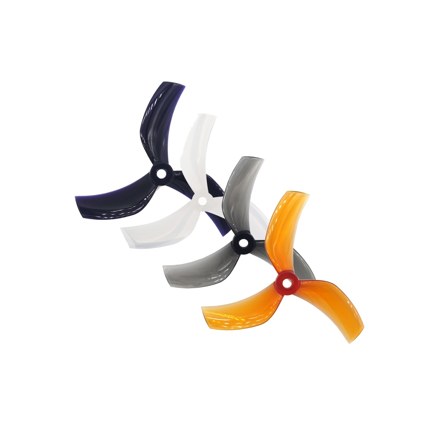 Dalprop Cinewhoop D90S Ducted V2 3 Kanatlı Dayanıklı FPV Drone Pervanesi (Clear Black - 4'lü Set)