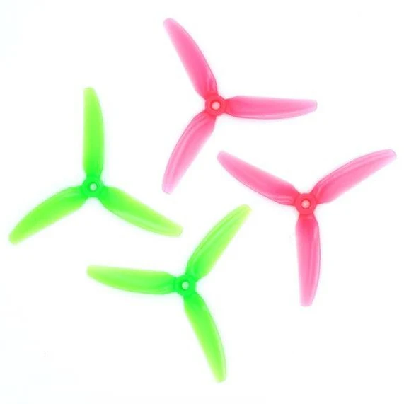HQProp Ethix S3 Watermelon V3 3 Kanatlı Dayanıklı FPV Drone Pervanesi (Watermelon Pink/Green - 4'lü Set)