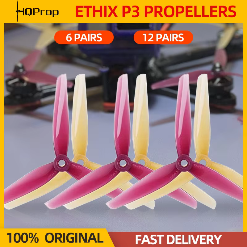 EMAX Avan Ethix P3 Peanut Butter V6 3 Kanatlı Dayanıklı FPV Drone Pervanesi (Peanut Butter Brown - 4'lü Set)