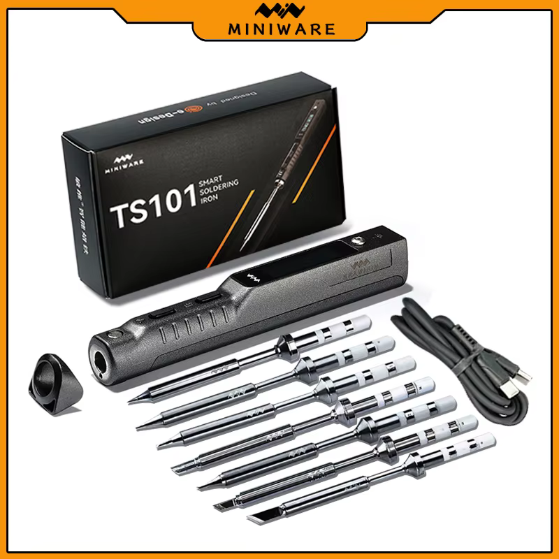 Miniware TS101 Smart Digital  65W PRO Akıllı Dijital Taşınabilir Havya Seti (OLED Screen & Temperature Control)