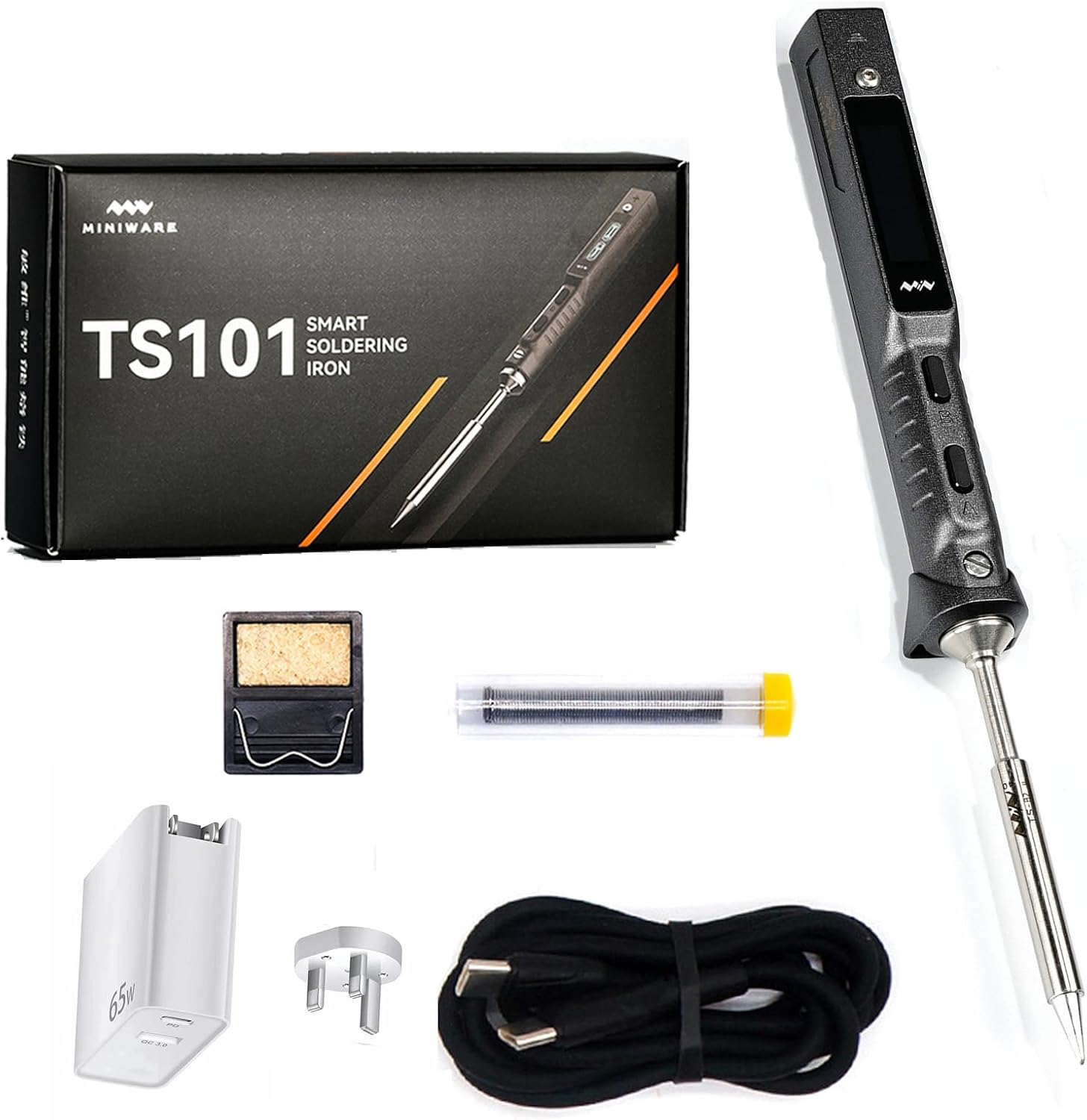 ISDT TS101 Smart Digital  65W V4 Akıllı Dijital Taşınabilir Havya Seti (OLED Screen & Temperature Control)