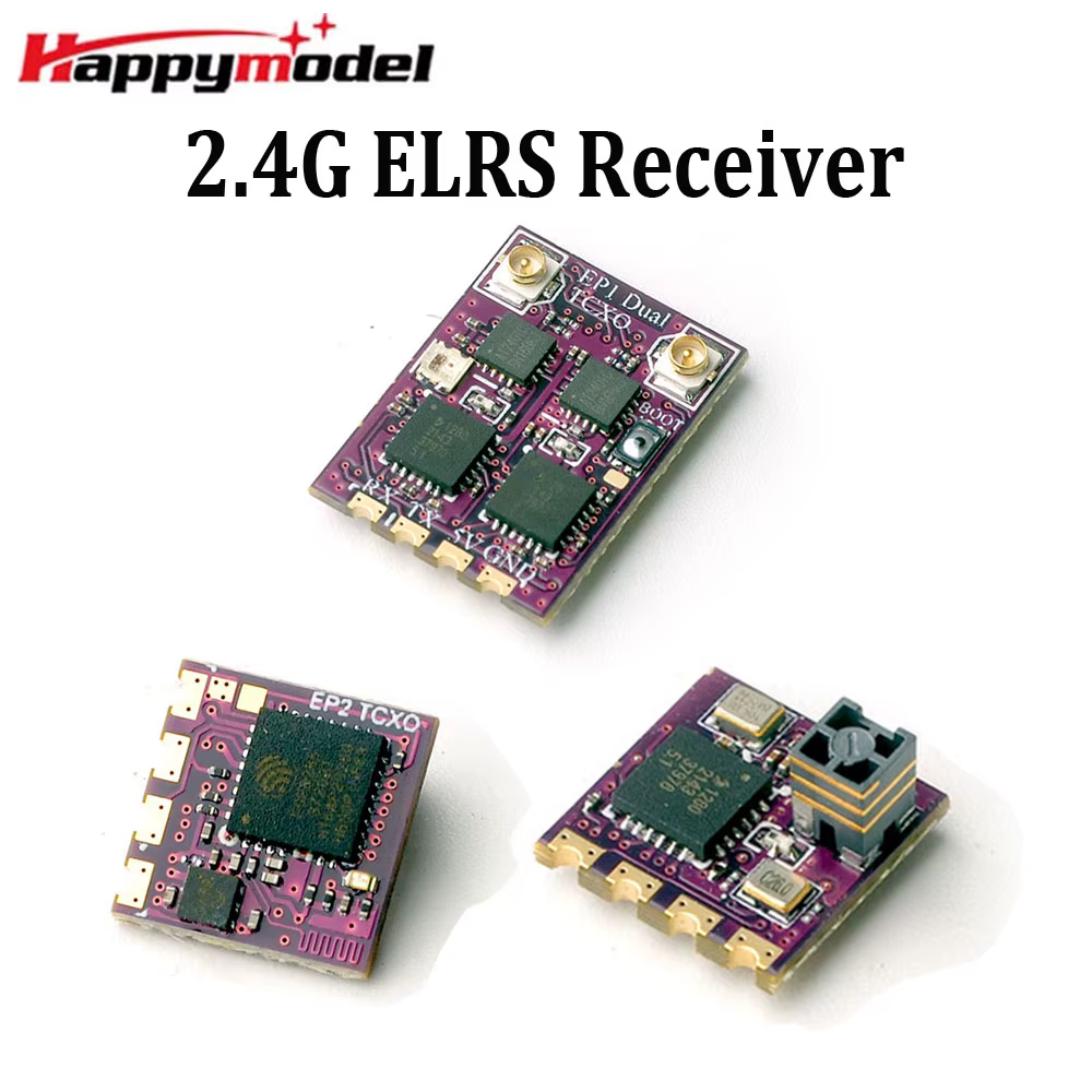 Happymodel SuperD ELRS 2.4GHz Diversity V4 FPV Kumanda Alıcısı (Dual T-Antenna)