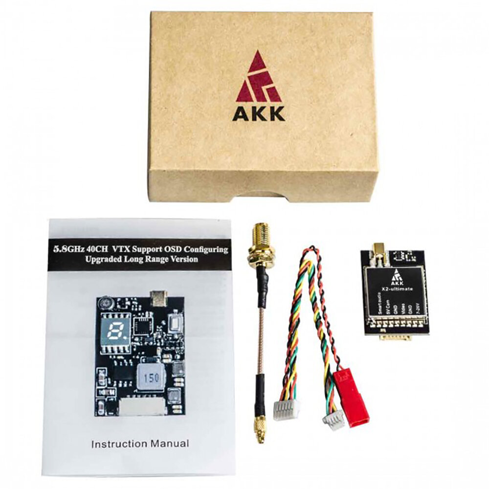 AKK Tank II Ultimate 1W V5 5.8GHz FPV Video Verici VTX (Lock-R MMCX)