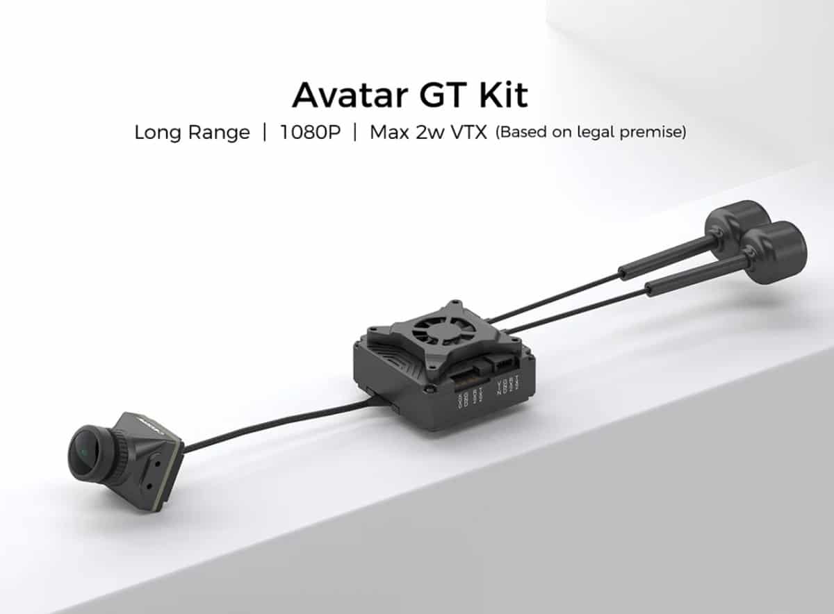 Flywoo Walksnail Avatar GT  2W V5 5.8GHz FPV Video Verici VTX (Dual Antenna)